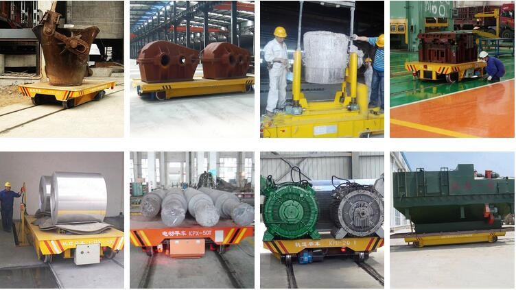 Building shops heavy duty coil handling trolley system on rails