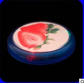 New customed logo promotional acrylic round party club club led flash coaster