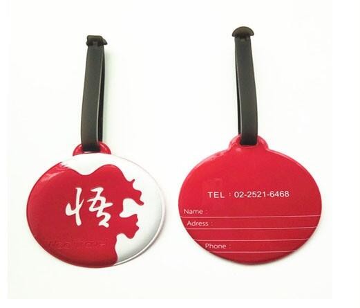 Different Size Multi Shape PVC Luggage Tag For Business Cards