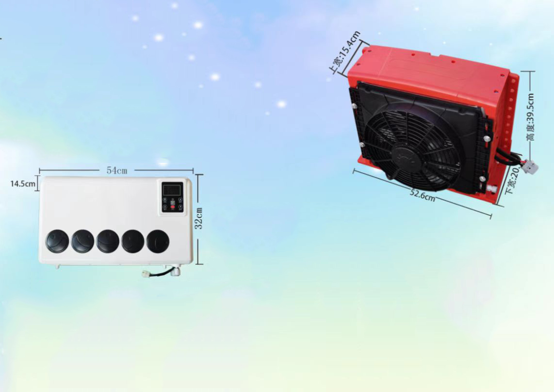 24v Split Air Conditioning Truck Tractor Excavator Van Vehicle Trailer Air Conditioner
