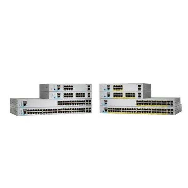 Cisco Catalyst 24 port managed network switch Lan Lite WS-C2960L-24TQ-LL with 4