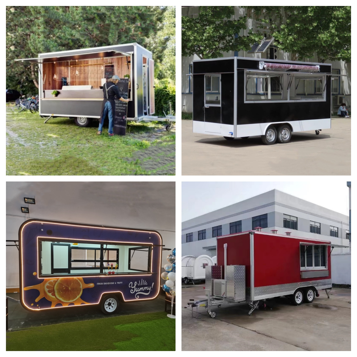 Modern Design Used Food Cart Trailer with 1.5KW-4.5KW Power