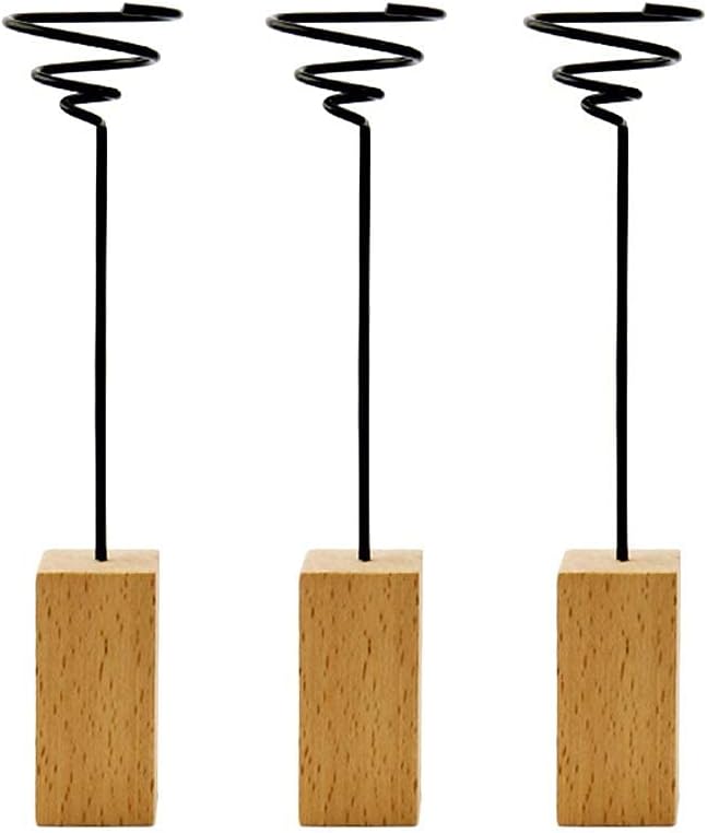 Real Wood Base Air Plant Holder. Small Terrarium for Living Room &AND Hallway Decor Office Desktop Decoration