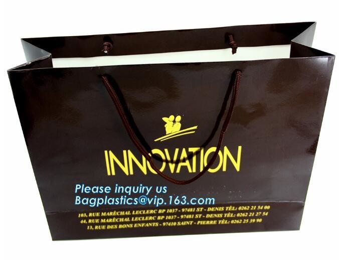 Cheap Customized Pink Printed Paper Shopping Bag For Clothing and Gift,Recycled Luxury Paper Bags & Retail Carrier Bags