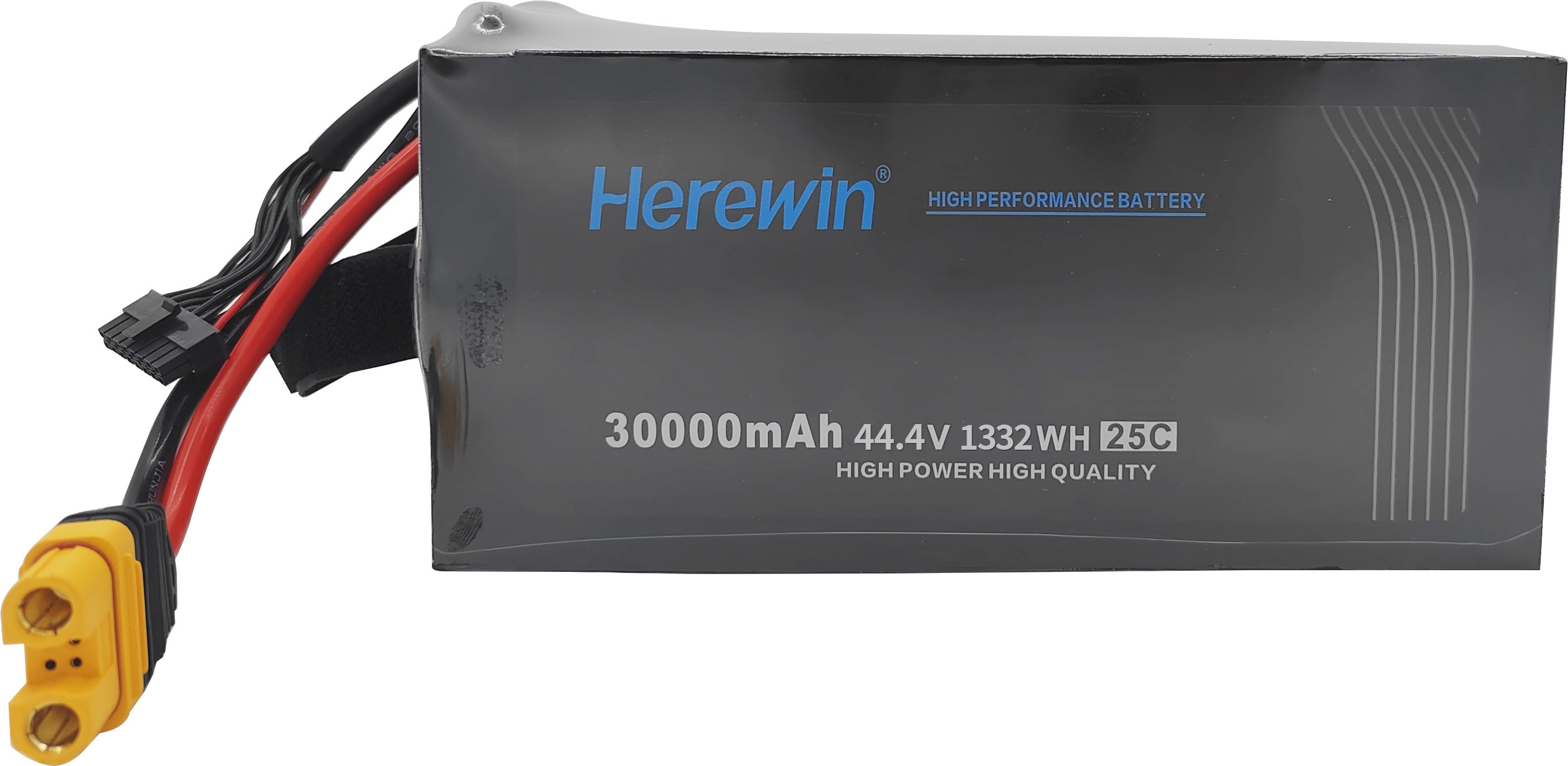 25C 30000mAh Pouch Pack Lipo UAV Battery Herewin 12s Lipo Battery 44.4V
