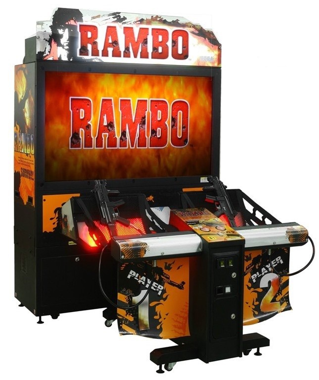 Acrylic 55 LCD Rambo Simulator Arcade Game Machine