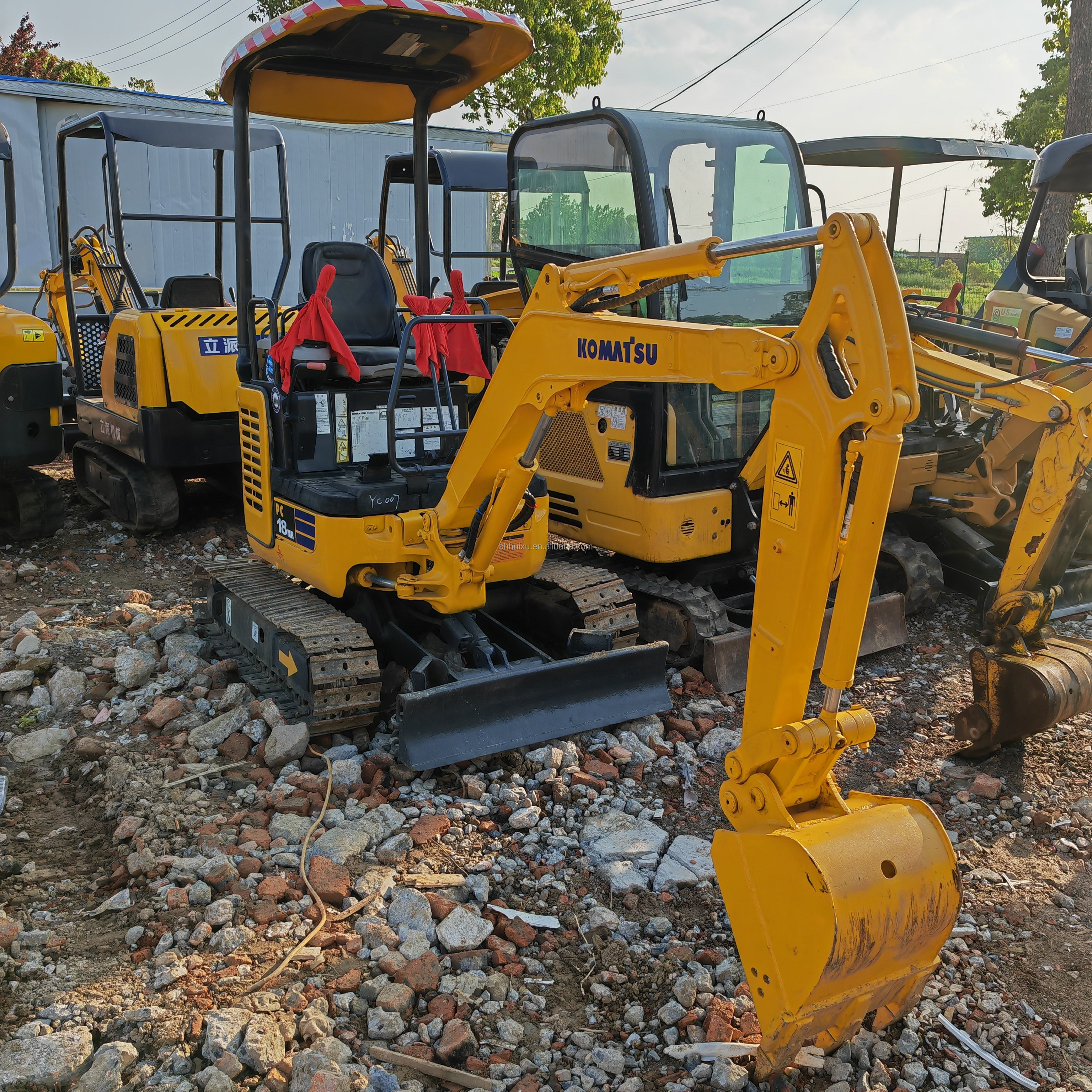 Komatsu pc18MR used mini excavators 1.8ton original japan