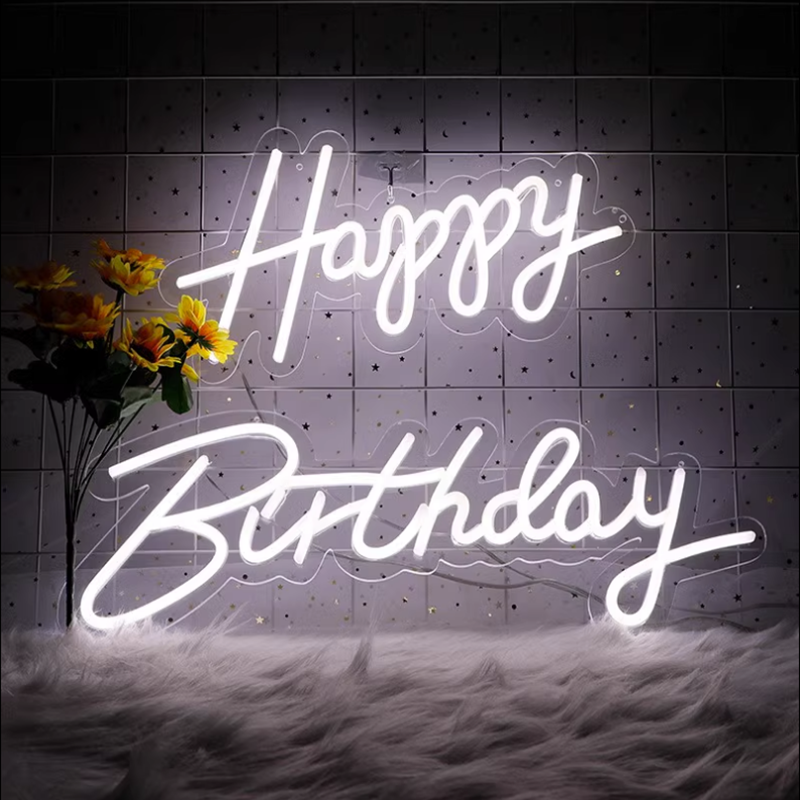 Custom Led Neon Light Name Logo Neon Sign For Bedroom Birthday Party Home