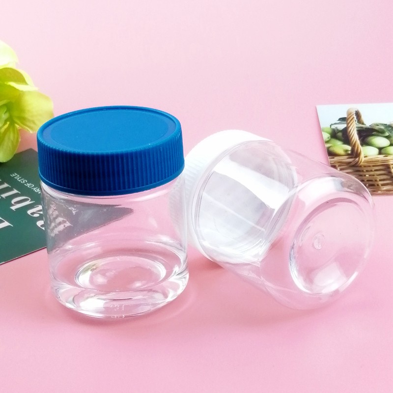 PP Screw Cap Wide Mouth 150ml Round Plastic Containers For Candy