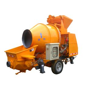China Remote Control Concrete Mixer Pump , Portable Mobile Construction Machines on sale