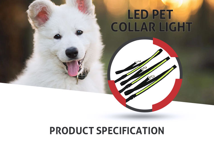 Led Flashing Strong Large Long Nylon Dog Leads , Glow In The Dark Dog Leash