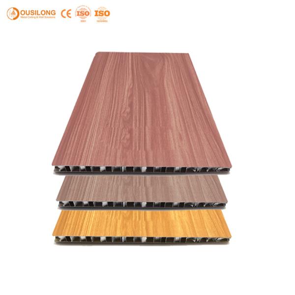 10mm 15mm 20mm Fireproof Wood Grain Aluminum Honeycomb Core Sandwich Panels For