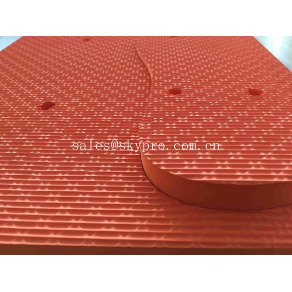 Quality One Side Orange EVA Sheet For Shoe , Comfortable EVA Rubber Sole Sheet For Home for sale