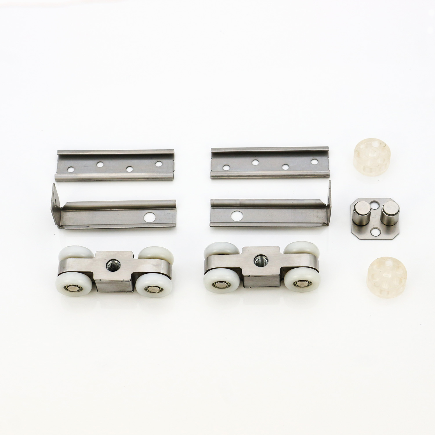 Wardrobe Roller Sliding Door Hardware Wheel Rail and Roulettes with Silent Operation