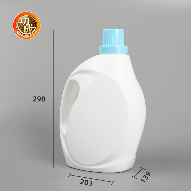 Empty HDPE Laundry Detergent Bottle 1000ml 1500ml 3000ml White Liquid Detergent Bottle