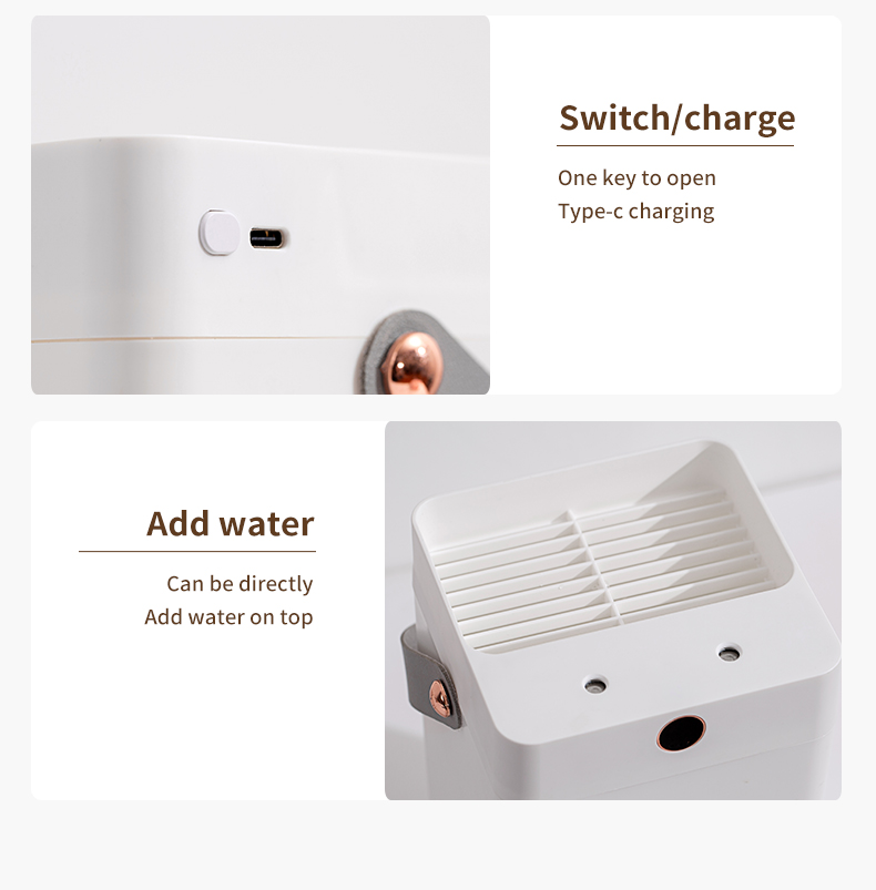 HOMEFISH Desktop 3L Double Spray Portable Ultrasonic Air Humidifiers For Office