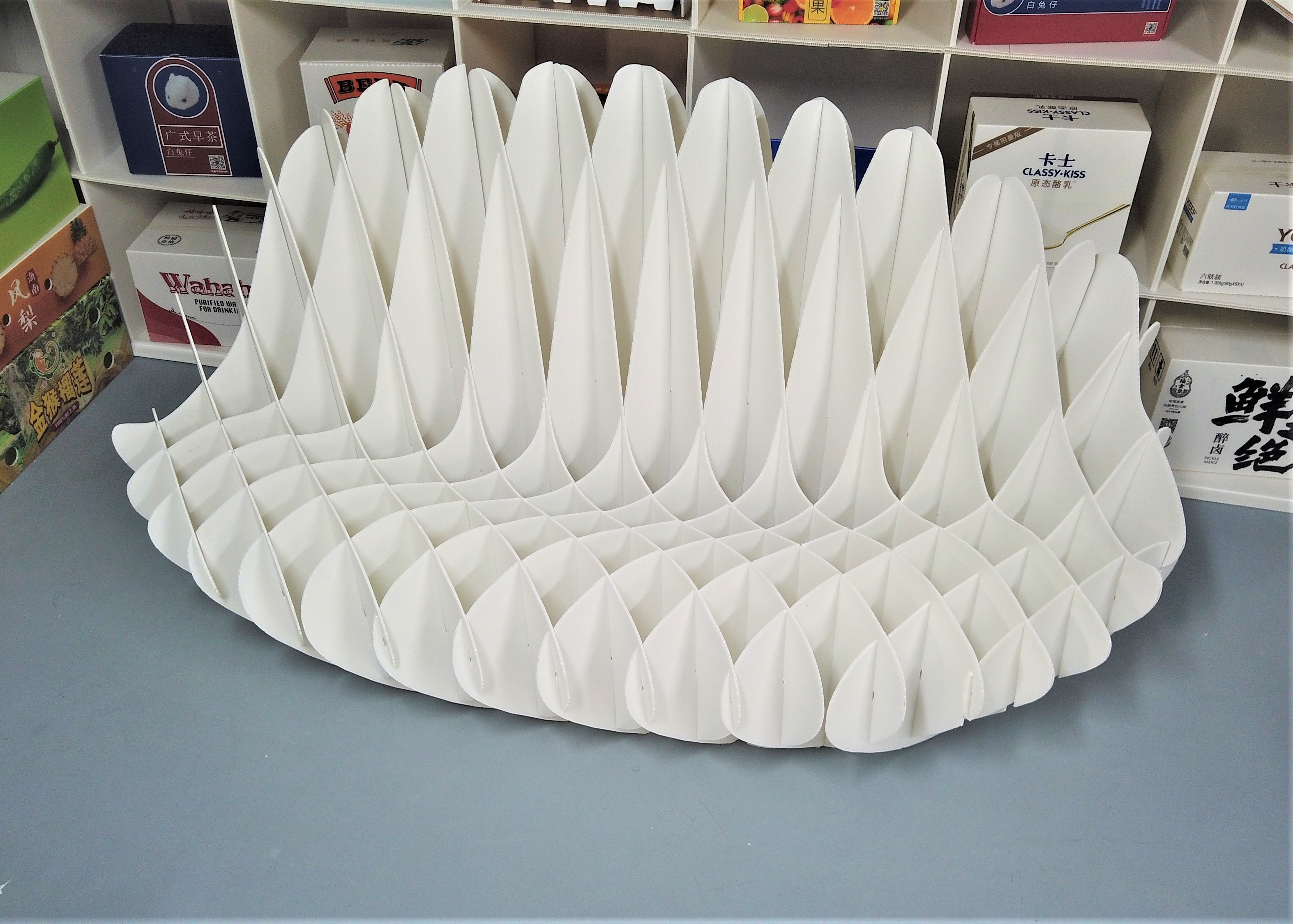 Hollow Sheet Corrugated Plastic Furniture 2-5mm Waterproof Foldable