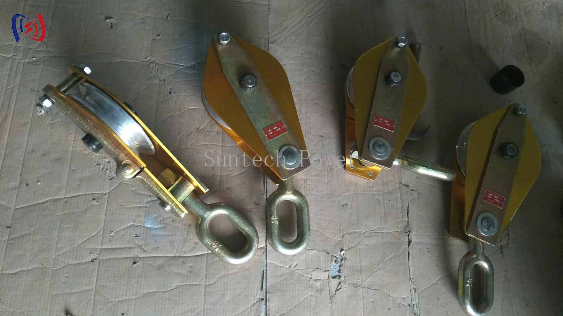 OEM Overhead Line Hoist Sheave Tackle Steel Sheaves Cable Pulley Block Aluminium Alloy