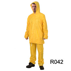 Outdoor Activity Fishing RAINWEAR RR014 Rubberized Polyester PVC Waterproof Rain Suit