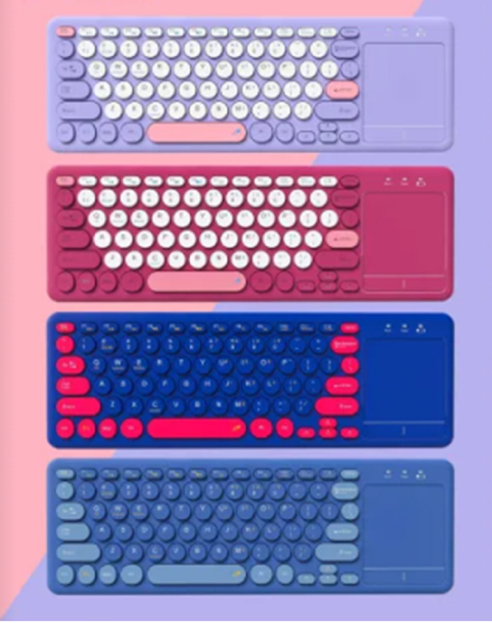 ABS Material Compact And Lightweight Design Efficient Power Management Bluetooth Keyboard