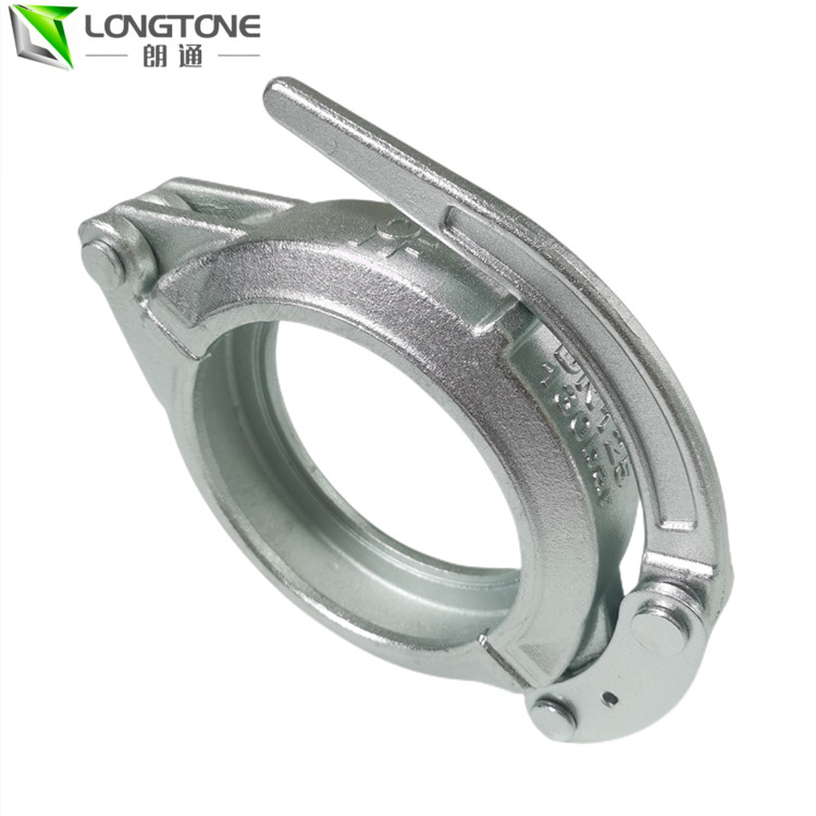 Durable Galvanized Schwing Concrete Pump Parts DN125mm Snap Concrete Pipe Clamp