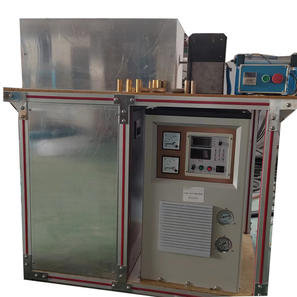 120A Medium Frequency Induction Forging Furnace For Copper Brass Bar 80KW