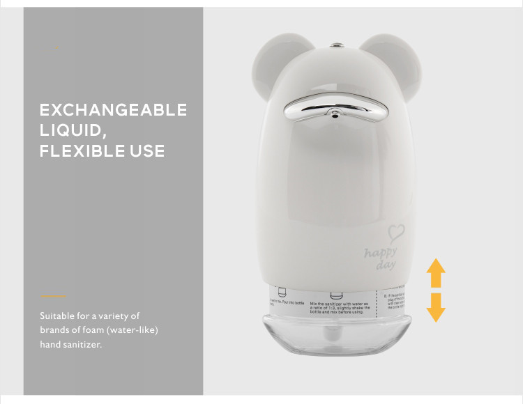 2.6W Plastic Automatic Soap Dispenser Portable 200ML Mini