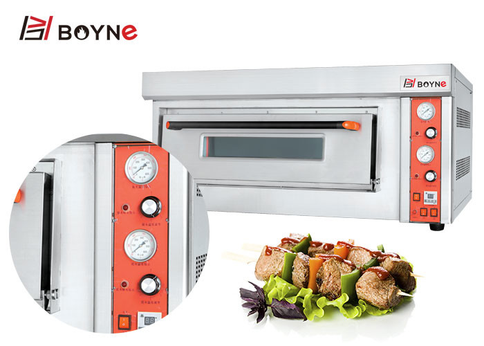Commercial Pizza Oven 20~500°C one Deck Durable Stainless Steel Gas Bakery Ovens