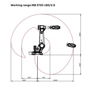 China Robot Maintains Every One Year Or 10000 Hours Industry Robot Arm With 990KG Capacity And Celling Mounting Position on sale