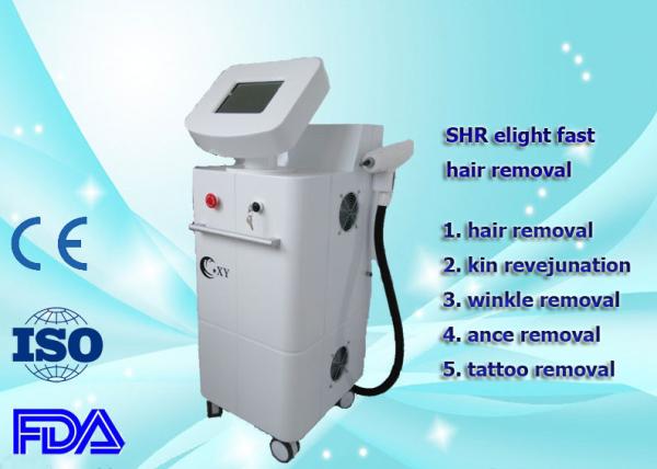 Painless SHR ELight Hair Removal Machine RF Radio Frequency Skin Tightening