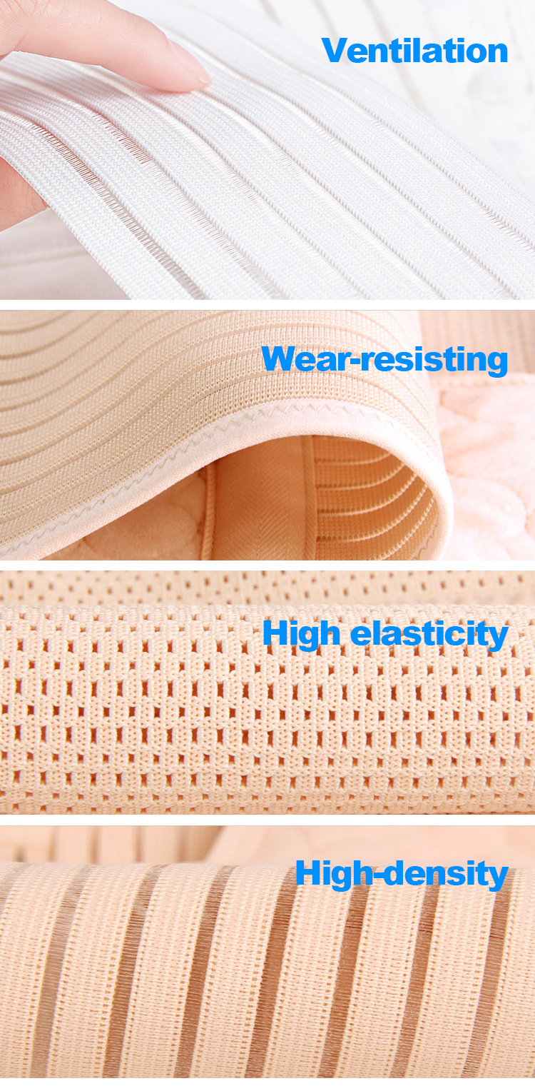230mm High quality polyester mesh elastic band custom webbing for abdominal binder webbing