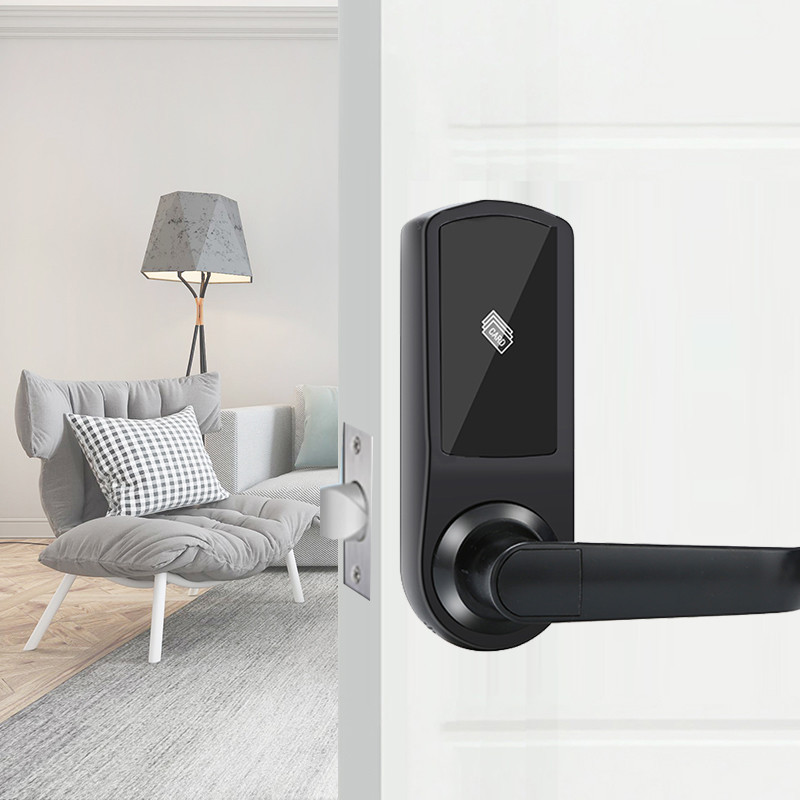 0.1s Key Card Door Locks ANSI Cerradura Electrica Knob With Management Software