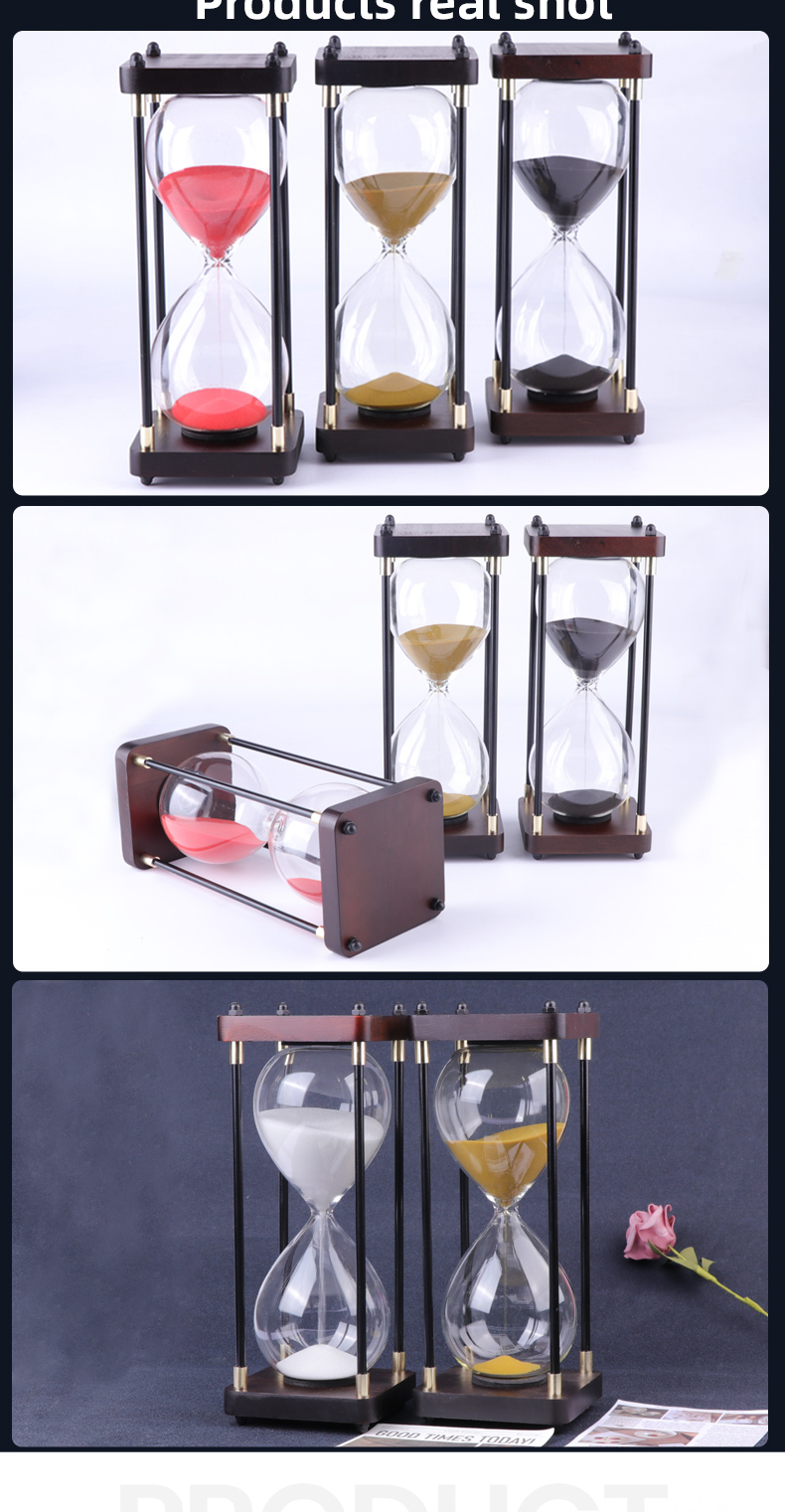 Creative Modern Hourglass Decor Sand Timer 30 Min 5 Min 1 Min