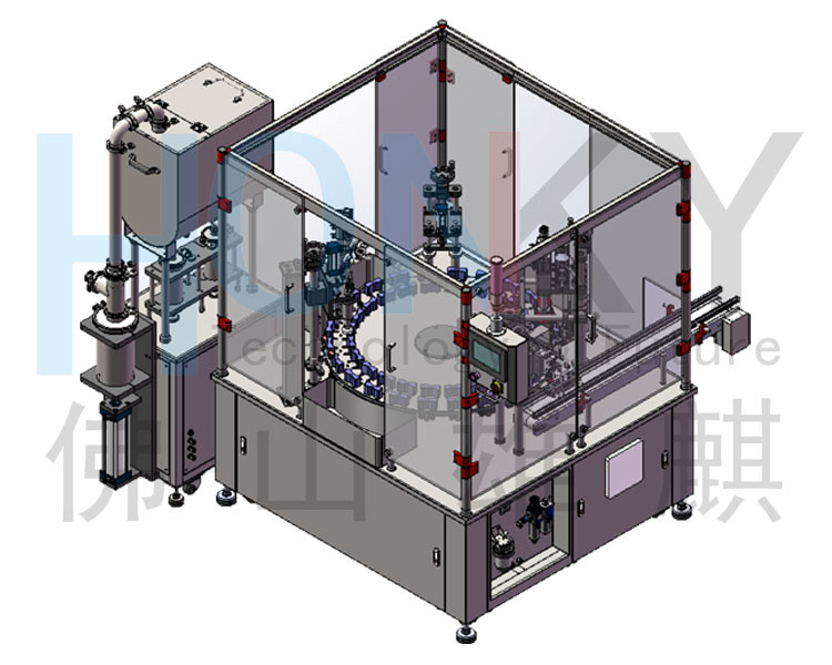 Automatic Shampoo Bottle Filling And Capping Machine 35BPM 2000w