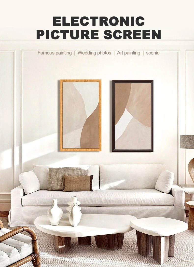 2K FHD Display Digital Painting Photo Frame For Home Wall Mount