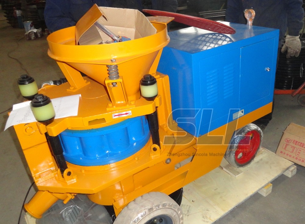 380V 440V 220V Dry Shotcrete Machine Horizontal 200m Vertical 50m Conveying Distance