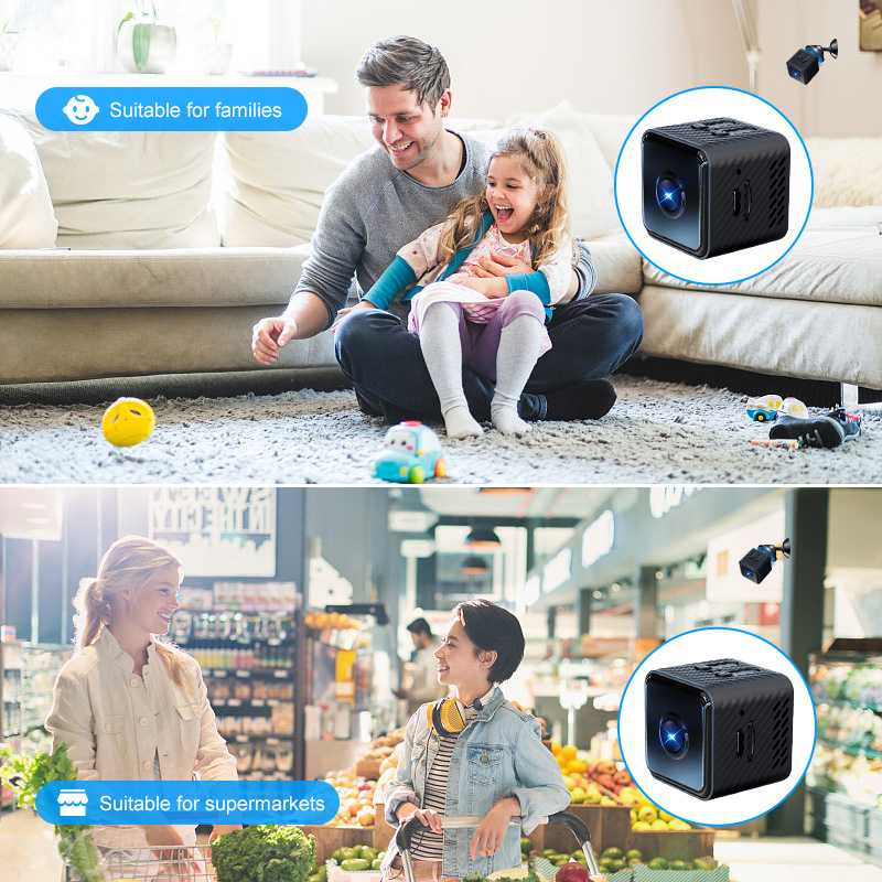 Small camera monitor built-in microphone sound detection anti-theft device high intensity night vision monitor