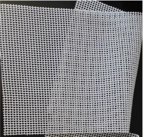 570g Tapestry Knitting Mat Odorless Pvc Non Slip Mat Beige Color 1.65mx50m Per