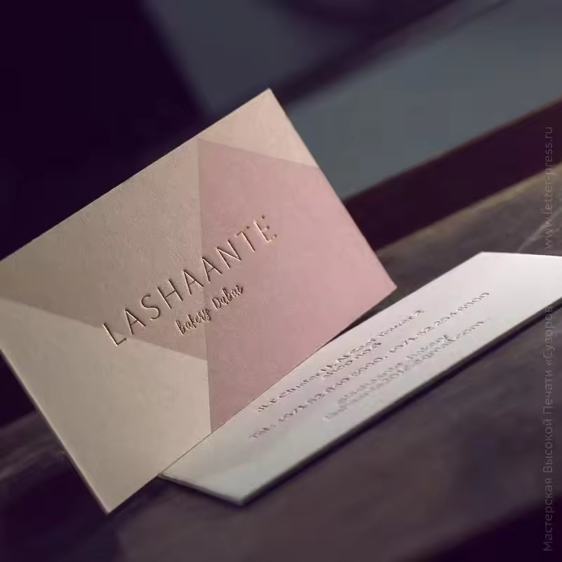 Soft Touch Thank You Envelope Paper Business Card for Your Customer Requirements