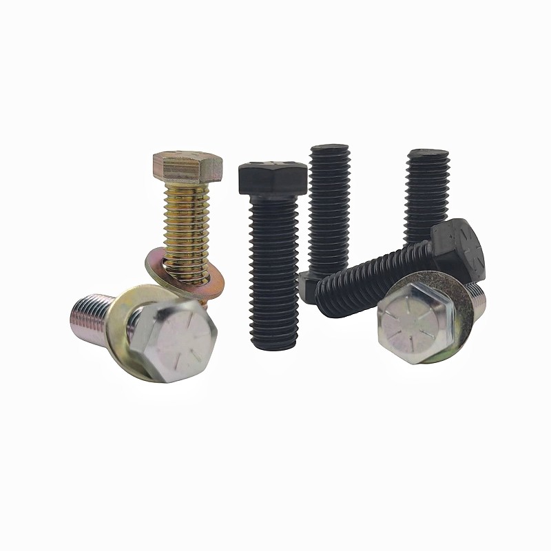 Wholesale Environmental Protection Black Zinc External Hexagon Bolt Color Zinc Full Thread Hexagon Head Screw