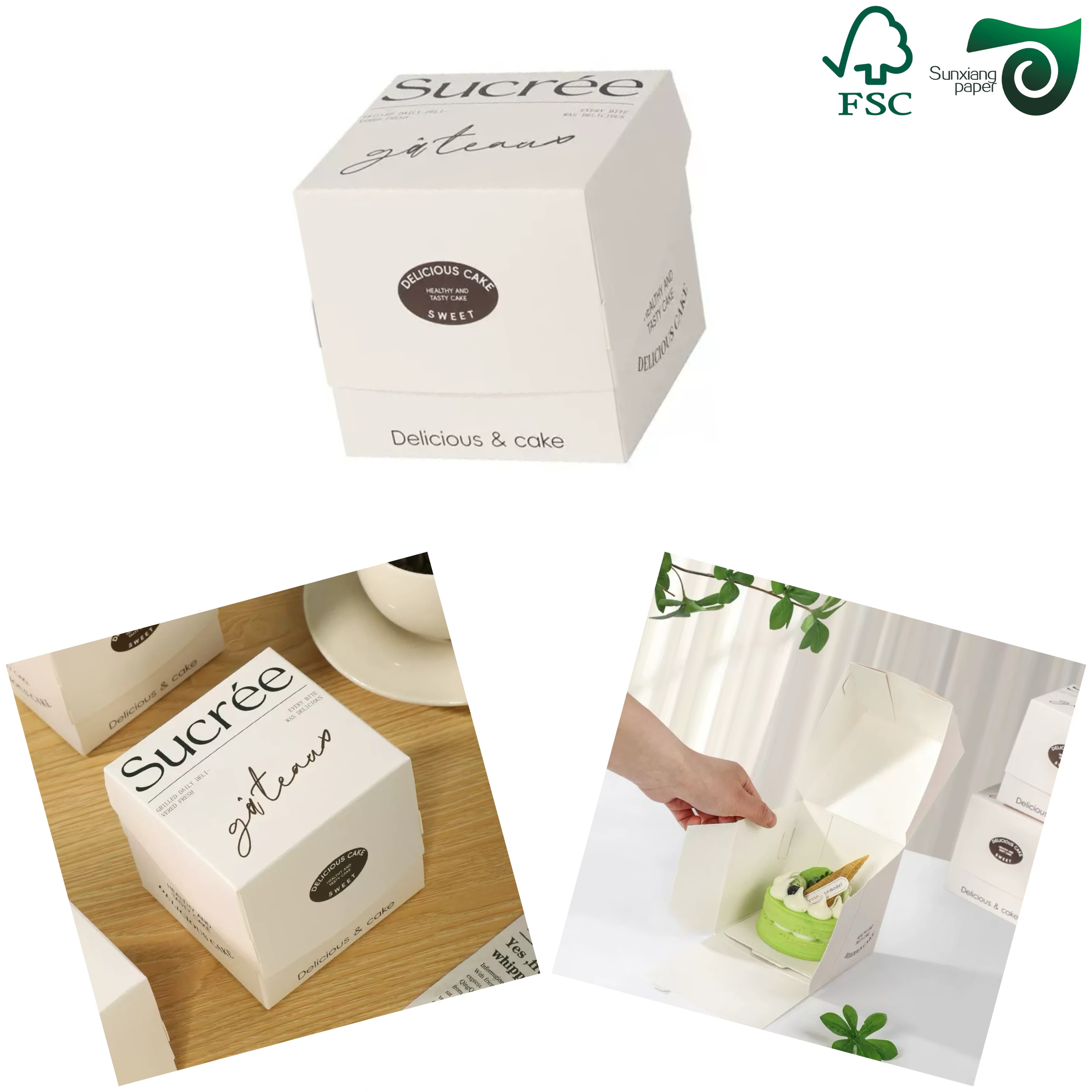 FSC High Pulp White Freezer Paper Roll 210g 250g FBB Board For Cake Packaging