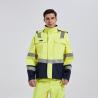 Buy cheap Offshore HIVIS Yellow FR Rain Jacket , EN11611 Fire Retardant Rain Gear from wholesalers