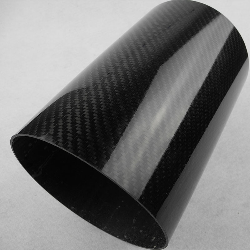 3k Large Diameter Carbon Fiber Tube High Pressure Resistance