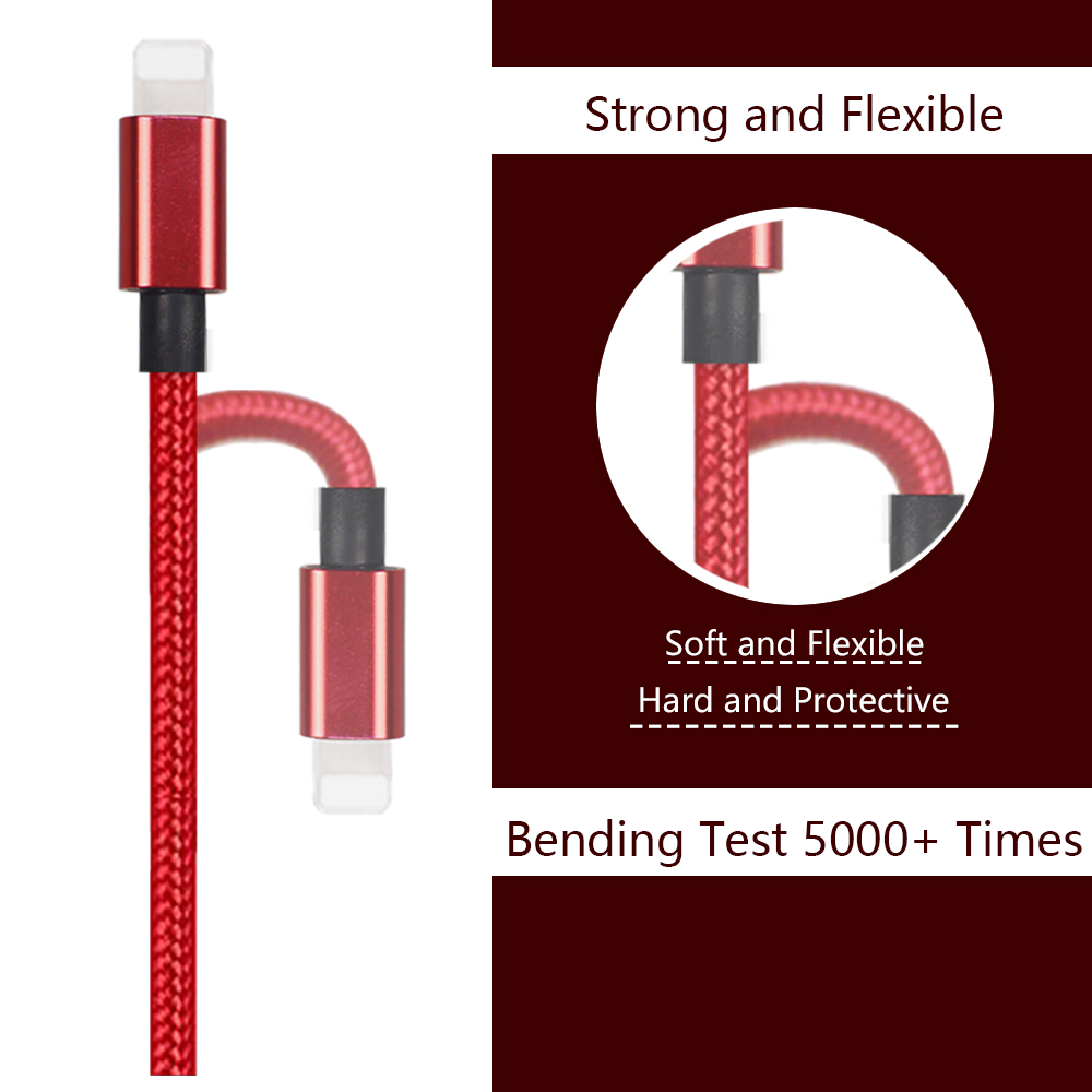 Mobile Apple 3ft Lightning Cable 1 Meter Replacement Aluminum Braided