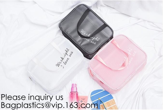 Promotion Travel PVC Cosmetic Pouch,PVC Makeup Bag Pouches Tote Clear Transparent Cosmetic Travel Bag For Sale
