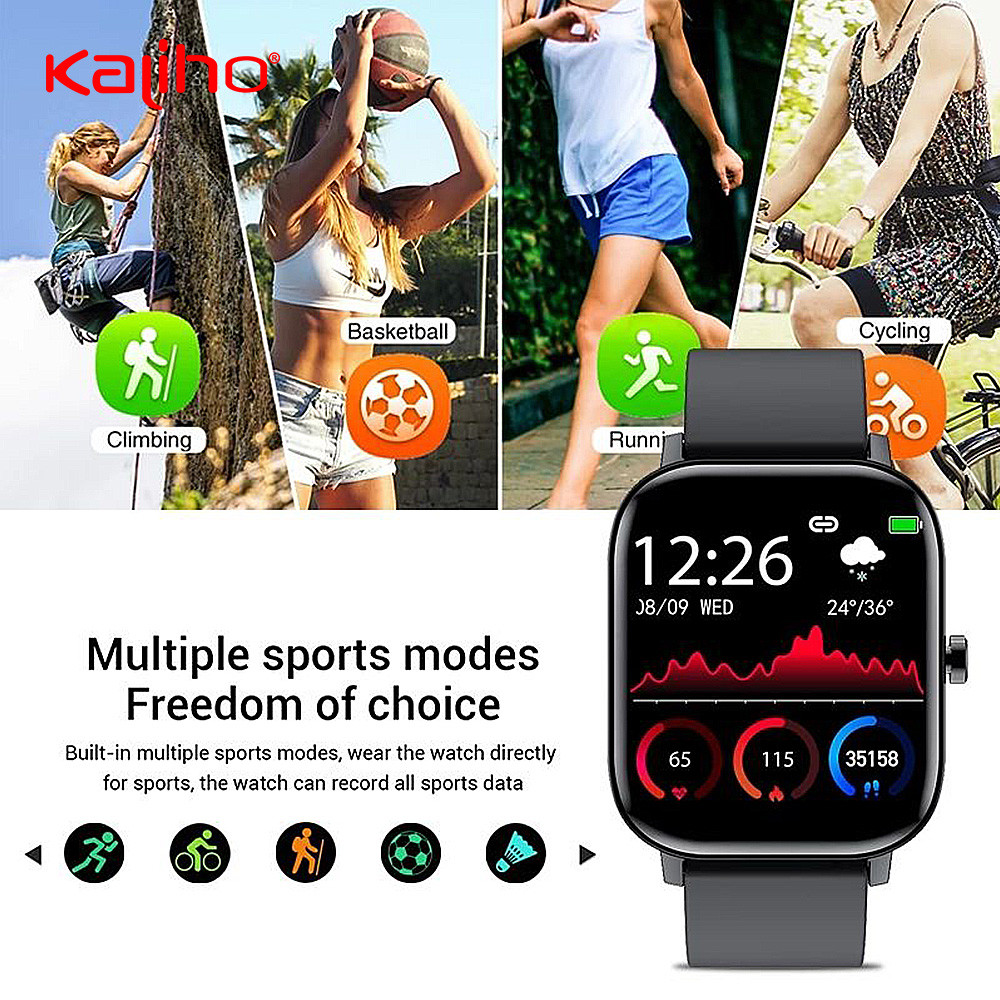 Resolution 320*385 Full Touch Screen ECG Smart Watch 128MB
