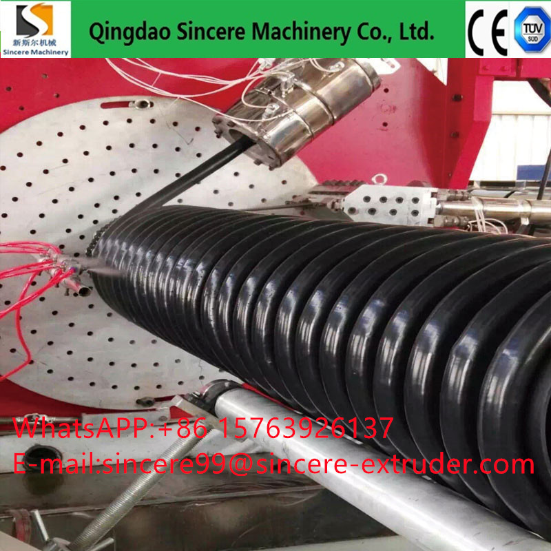 DN200 HDPE PP Krah Spiral Pipe Extrusion Line Low Pressure Custom