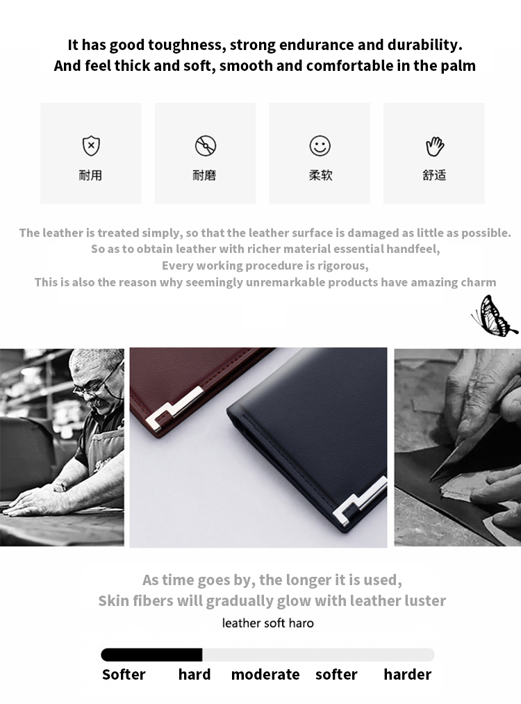 Availiable Multifunctional Money Cards Holder Purse for Korean Luxury Men's Short Wallet