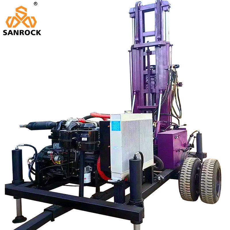 Tractor Mounted Water Well Drilling Rig Power 60KW Portable Water Well Drilling Equipment