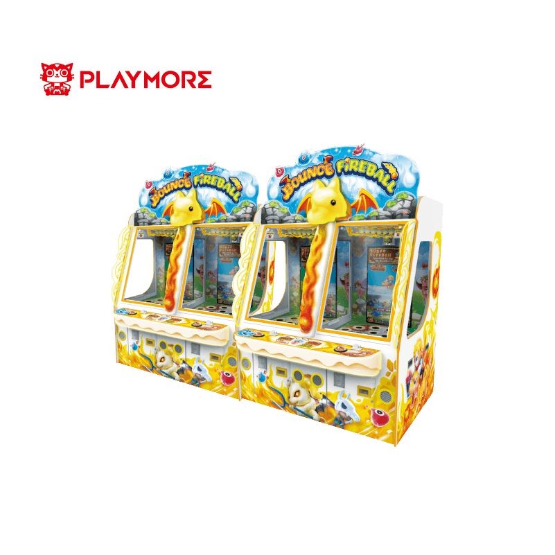 Bounce Fireball Mechanical Ticket Drop Ball Arcade Game 2 Players Win Big Jackpot
